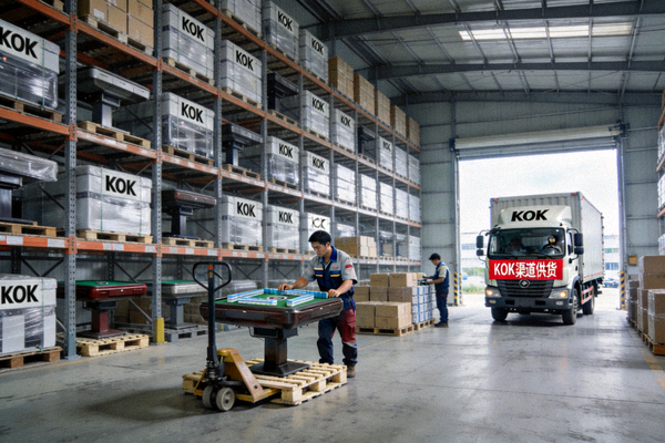 KOK麻将机设备批发仓储与渠道供货场景